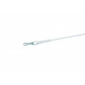 Draw rod for curtains and net curtains white