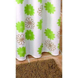Daisy Lime Shower curtain 180X200